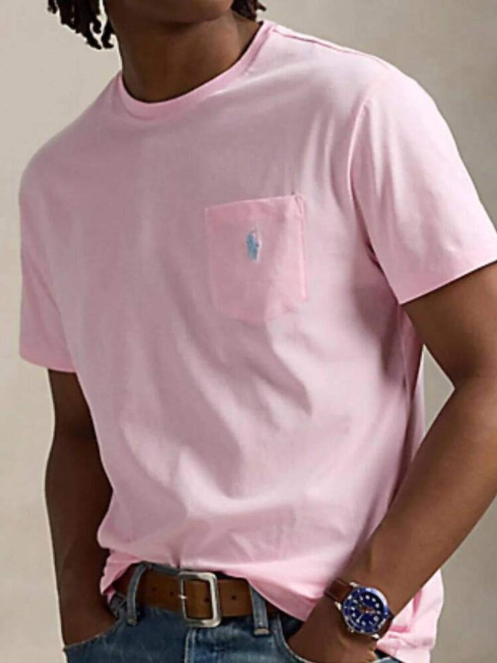 NWT Polo Ralph Lauren T Shirt Big & Tall Mens 3XLT Pink Pocket Pony Classic Fit
